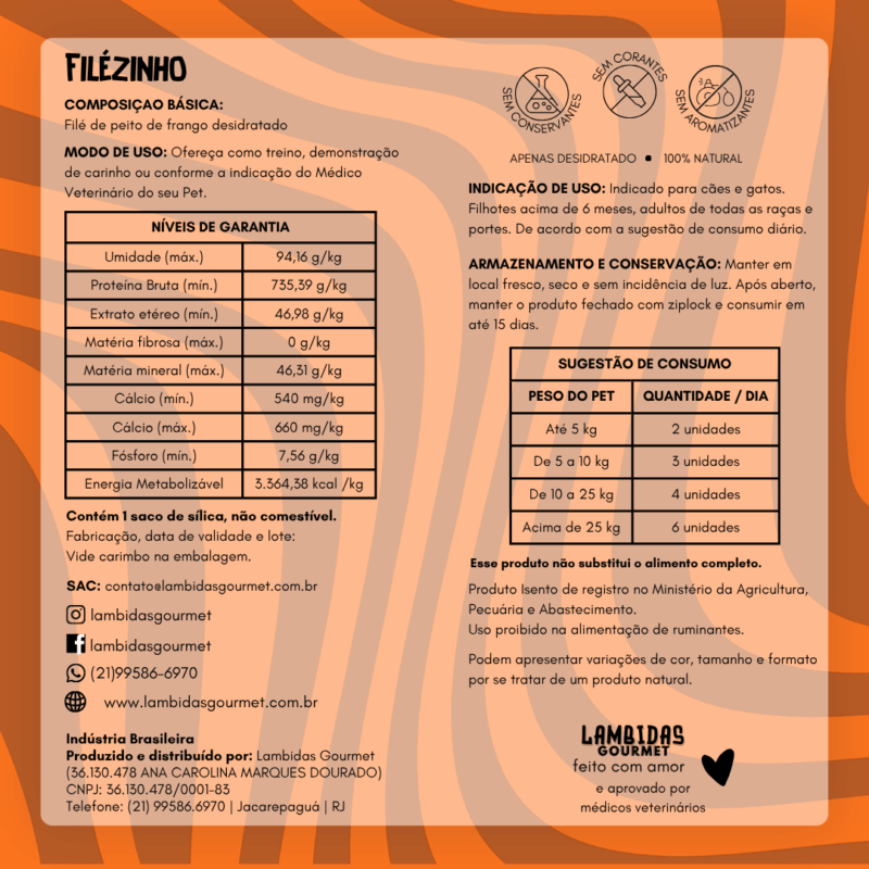 Filé de Frango Desidratado 60g - Image 4